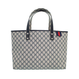Gucci GG Plus Monogram Signature Web Loop Tote navy Beige Blue